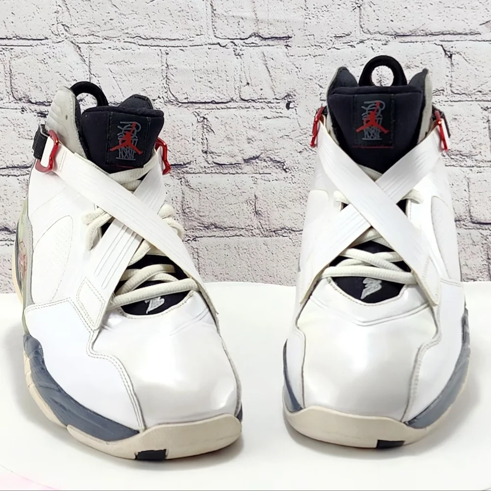 AIR JORDAN 8.0 VARSITY RED 2011- Sneakers, White/neutral Grey/flint, size 13